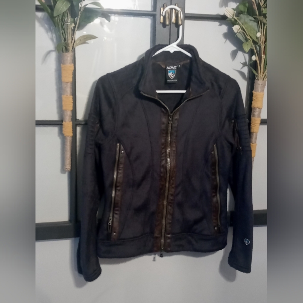 Kuhl Brown Performance Jacket with Contrast Stitching